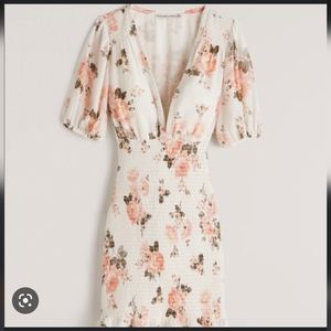 Abercrombie & Fitch Smocked Waist Mini-Dress